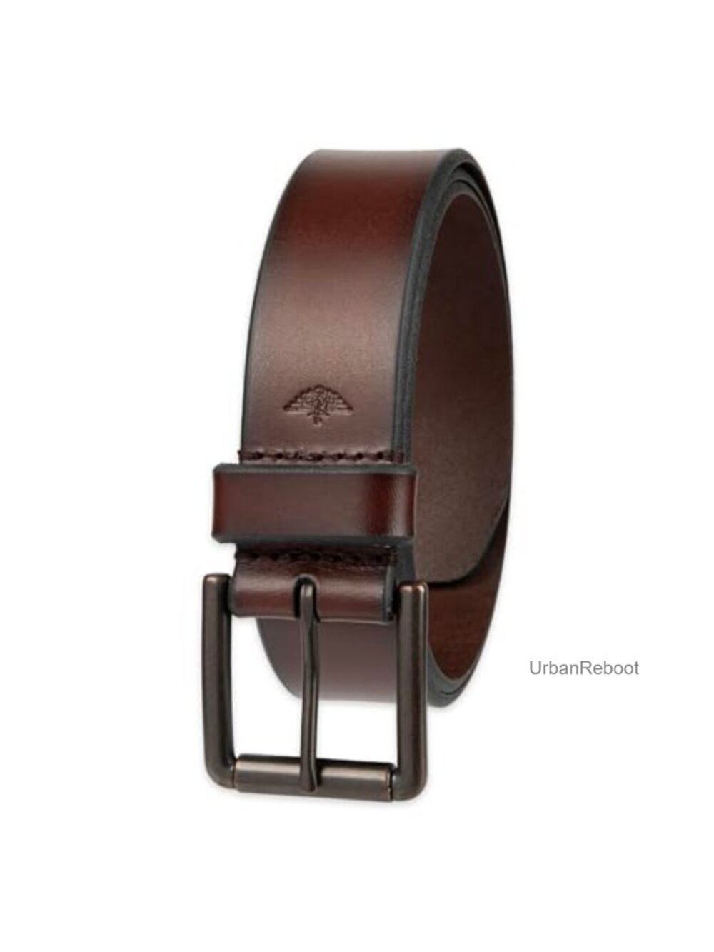 Genuine Leather Casual Belt with Brushed Silver Roller Buckle, 1.5 Inch Wide,